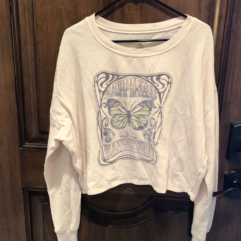 Love Tribe Pink Happiness Sweatshirt